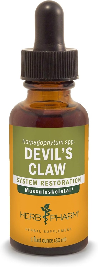 Herb Pharm Devil 's Claw tekutý extrakt pro podporu pohybového systému - 1 Ounce (DDCLAW01)