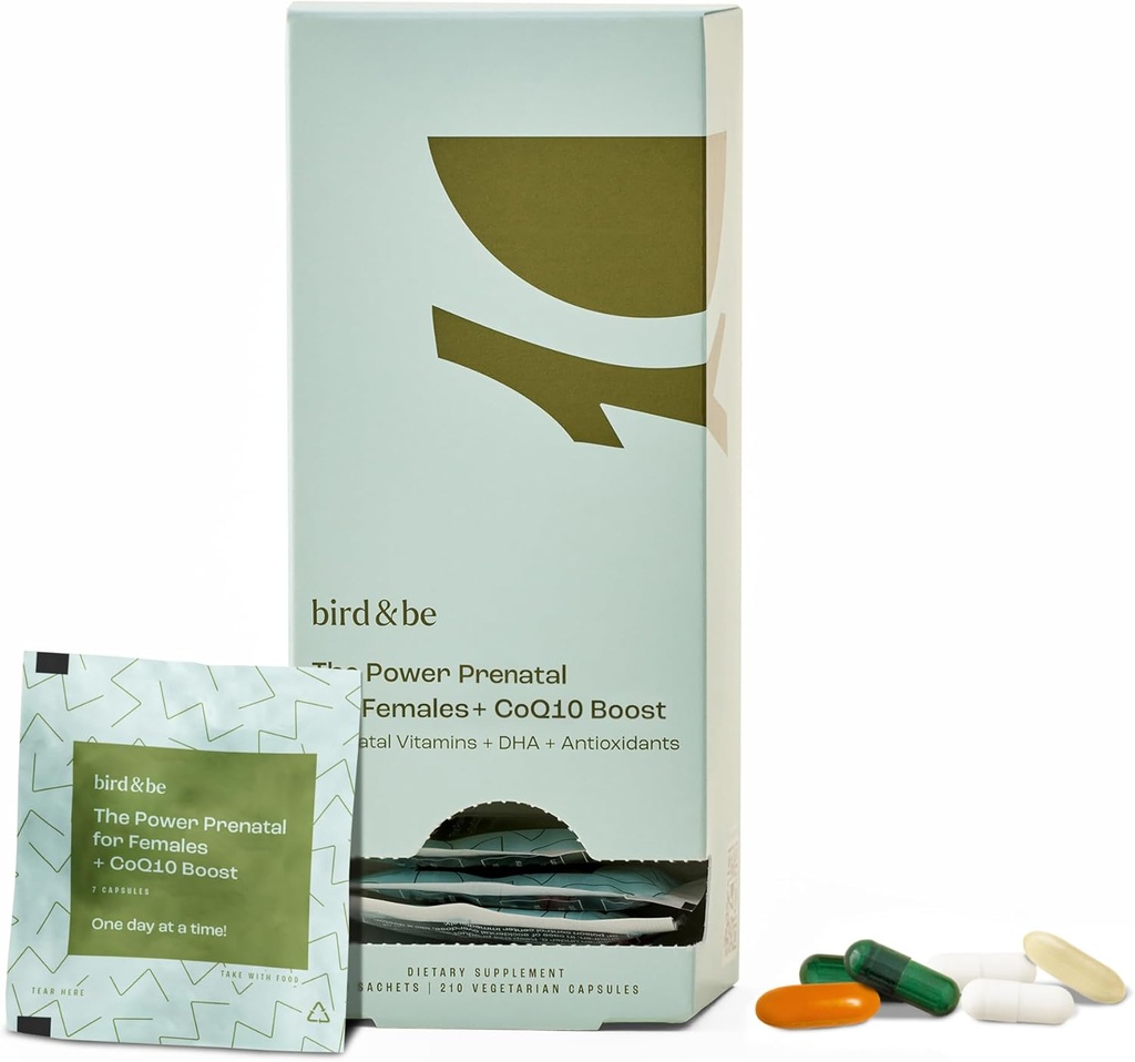 bird & be The Power Prenatal pro ženy s Coq10 Boost