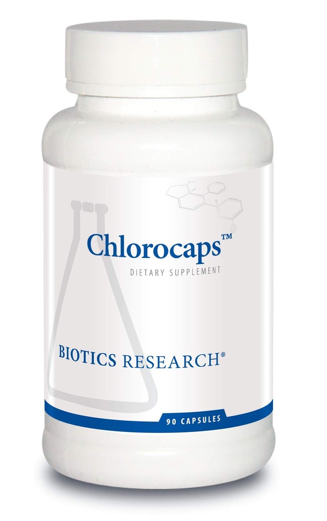 Biotika Výzkum Chlorokaps Chlorofyliny, Vitaminy, SOD & Catalase, Dobrý zdroj hořčíku 90 Caps
