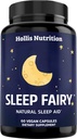 SLEEP FAIRY Natural Sleep Aid PHAR124; Magnesium Glycinate 500mg, Melatonin 10mg, L-Theanine, B6, 5-HTP, GABA, Valerian Root & Ashwagandha PHAR124; Herbal Sleep Pills pro dospělé 124; Vegan Sleep Pills 124; MADE IN USA