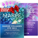 MAREE Eye Gels & Acne Сlearing Devices Bundle - Under Eye Gels for Puffy Eyes and Dark Circles, Hydrokoloid Acne Therapy Device - Marine Collagen & Hyaluronic Acid, Green Algae Extract & Tea Tree Oil