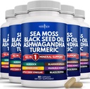 NEW AGE Moss Black Seed Oil Ashwagandha Turmeric Bladderwrack Burdock - s Manukou, Honey Dandelion, ACV Black Pepper gluten zdarma