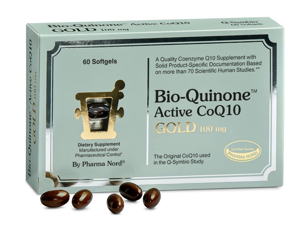 Pharma Nord - The Original CoQ10 • Klinicky osvědčený • Vysoká absorpce • Zdraví srdce • Plodnost • Zdravé stárnutí • Buněčná energie • Antioxidant • Bezlepkový • 100 mg Coenzym Q10 • 60 Softgels