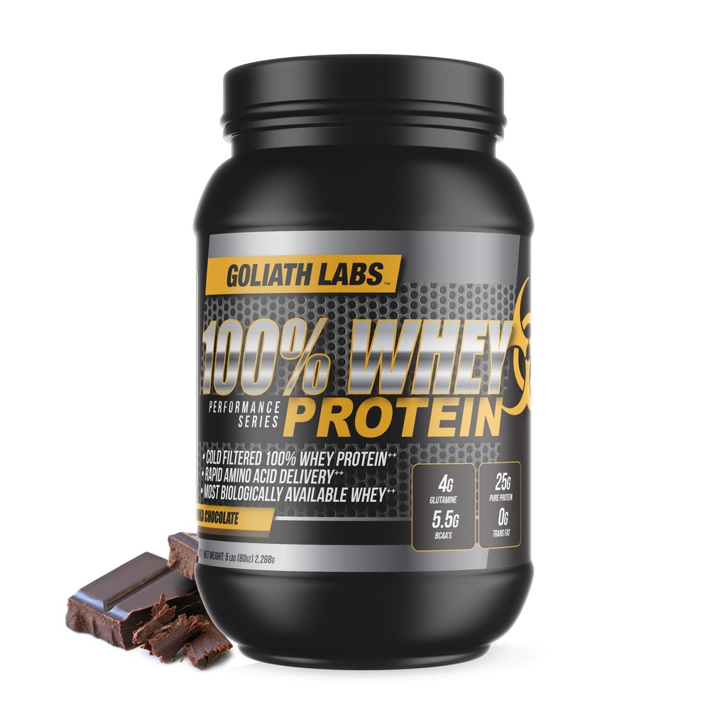 Goliath Labs 100% syrovátkový protein prášek 5 lb (Čokoláda)