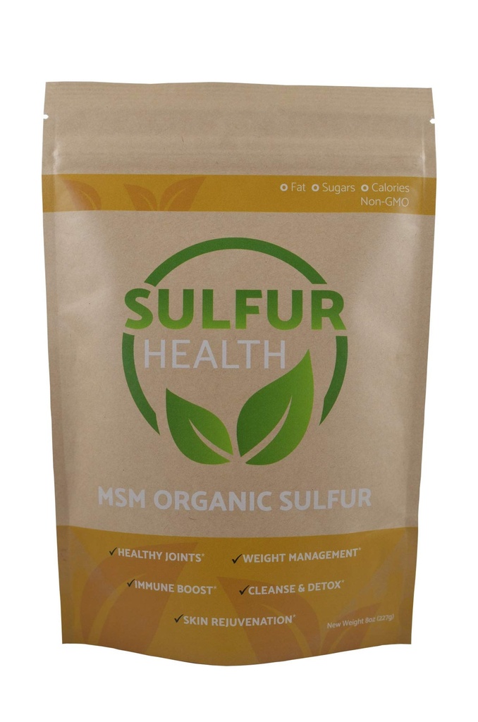 MSM Organic Sulfur - 99,9% čistý MSM dodatek - Lab- Testováno a certifikováno (1 libra)