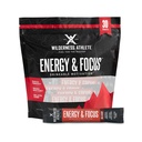 Wilderness Athlet - Energy & Focus Official 124; Energy Booster for Women & Men - Energy Drink Mix with Natural Caffeine - Low- Carb, Zero Sugar Energy Drink Powder - 30 Serving Energy Drink Packets (Wild Berry)