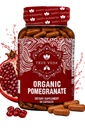 Granátový extrakt Dodatek - Ellagic Acid, High Punicalagins CLAS124; USDA Certified Organic Granátová dodatek CLAS124; Směs granátového ovoce, semen a peel Extract CLAS124; 60 Vegan Granátová kapsle