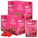 Ener- C Multivitamin Drink Mix - Vitamin Packets for Water, Electrolytes Powder Packets, Vitamin Drink Mix, Hydration Liquid Mix, Imunitní posilovač pro dospělé, Zdravá energie - Malina, 60 Počet