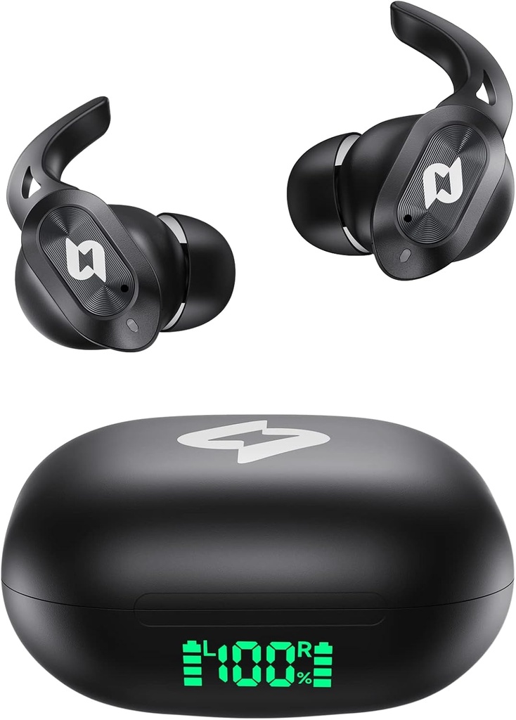 Bezdrátové sluchátka Bluetooth sluchátka s Bezdrátovým nabíjecím pouzdrem