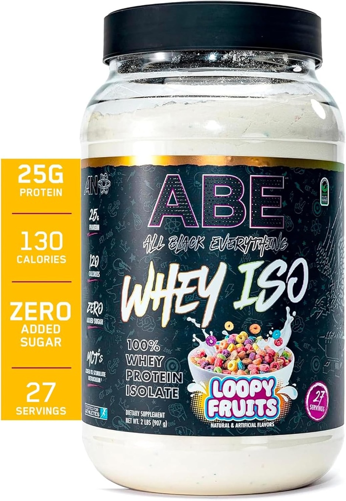 All Black All 25g syrovátkový protein prášek 124; ovocné cereálie mléko 124; 27 Služeb 124; Syrovátkový protein izolát 124; Nízké sacharidy & Nízký cukr 124; MCTs