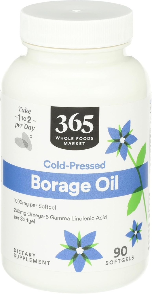365 od Whole Foods Market, Borage Oil, 90 Count