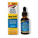 Natural Path Silver Wings Koloidní Silver 500PPM, Amber Brown Liquid Imunity Support, 1 Fl Oz (balení po 1)