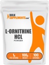 Bulksupplements.com L-Ornithin HCl Powder - Ornithin Supplemente, Amino Acids Supplement - Gluten Free, 1g per Serving, 100g (3.5 oz) (balení po 1)