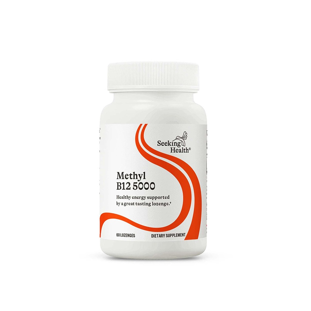 Hledání zdraví methyl B12 5000, 5000 mcg B12 jako adenosylkobalamin a methylkobalamin, Potenciální vzorec podporuje zdravý metabolismus, methylace, kognitivní zdraví, Vegan a Vegetariánské (60 lezengů) *