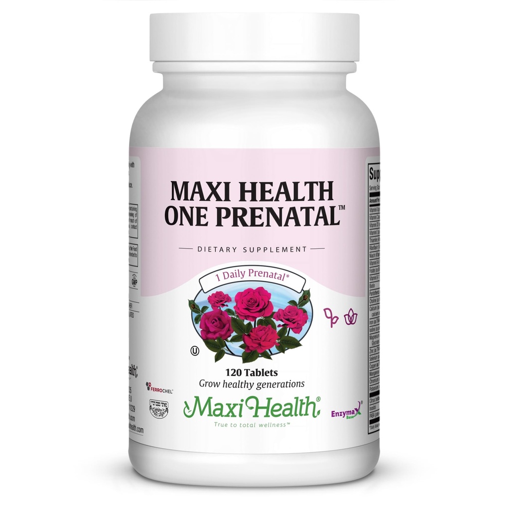 Prenatální vitaminy pro ženy - Jeden denní prenatální vitaminy se železem, folátem, Cholinem, vitamínem D3 a esenciálními živinami - dodatek k vysoké absorpci pro těhotenství a prekoncepci - 120 tablet