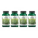 Swanson Turmeric & Black Pepper - Organic Joint Health, Heart Health, Digestion, & Játra Supplement - Přírodní vzorec pro zlepšení biologické dostupnosti a absorpce - (60 Veggie Kapsle) 4 Pack