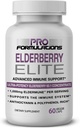 Pro aplikace - Elderberry Elite - Nejsilnější dostupný Elderberry Extract 65: 1 - Pokročilé imunitní podpůrné kapsle - 60 ct - 1000 mg na porci - Vegetariánské, žádné umělé barvy nebo aromata