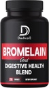 6in1 Bromelain 500mg dodatek - 1000mg per Serving - 210 Kapsle s dietní zdravotní směsí jako Quercetin, Ginger, Turmeric, Papaya - Podpora celkového zdraví, stravení a imunitního systému