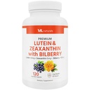 ML Naturals Premium Lutein & Zeaxanthin s Bilberry 120 Zeleninové kapsle. Lutein 40 mg, Zeaxanthin 5 mg a Bilberry 100 mg. Premium Quality. Zdravé oči & vize, NSF- Certifikované & cGMP- Compliant