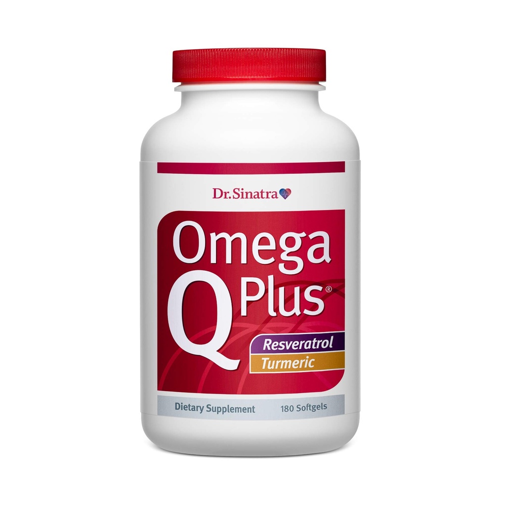 Dr. Sinatra Omega Q Plus Resveratrol a kurkuma - Omega33 dodatek s CoQ10 Podpora zdravého krevního toku a zdravé zánětlivé reakce (90 denní dodávka)