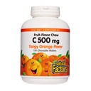 Přírodní faktory, Děti žvýkací vitamin C 500 mg, podporuje imunitní zdraví, kosti, zuby a dásně, Tangy Orange, 180 Počet (balení po 1)