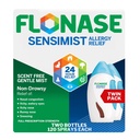 Flonáza Sensimist Alergie Relief Nasal Spray pro Non- Drowsy, 24- Hodinové Multi- Symptomy Alergie Relief - 120 Spray (Balení po 2)