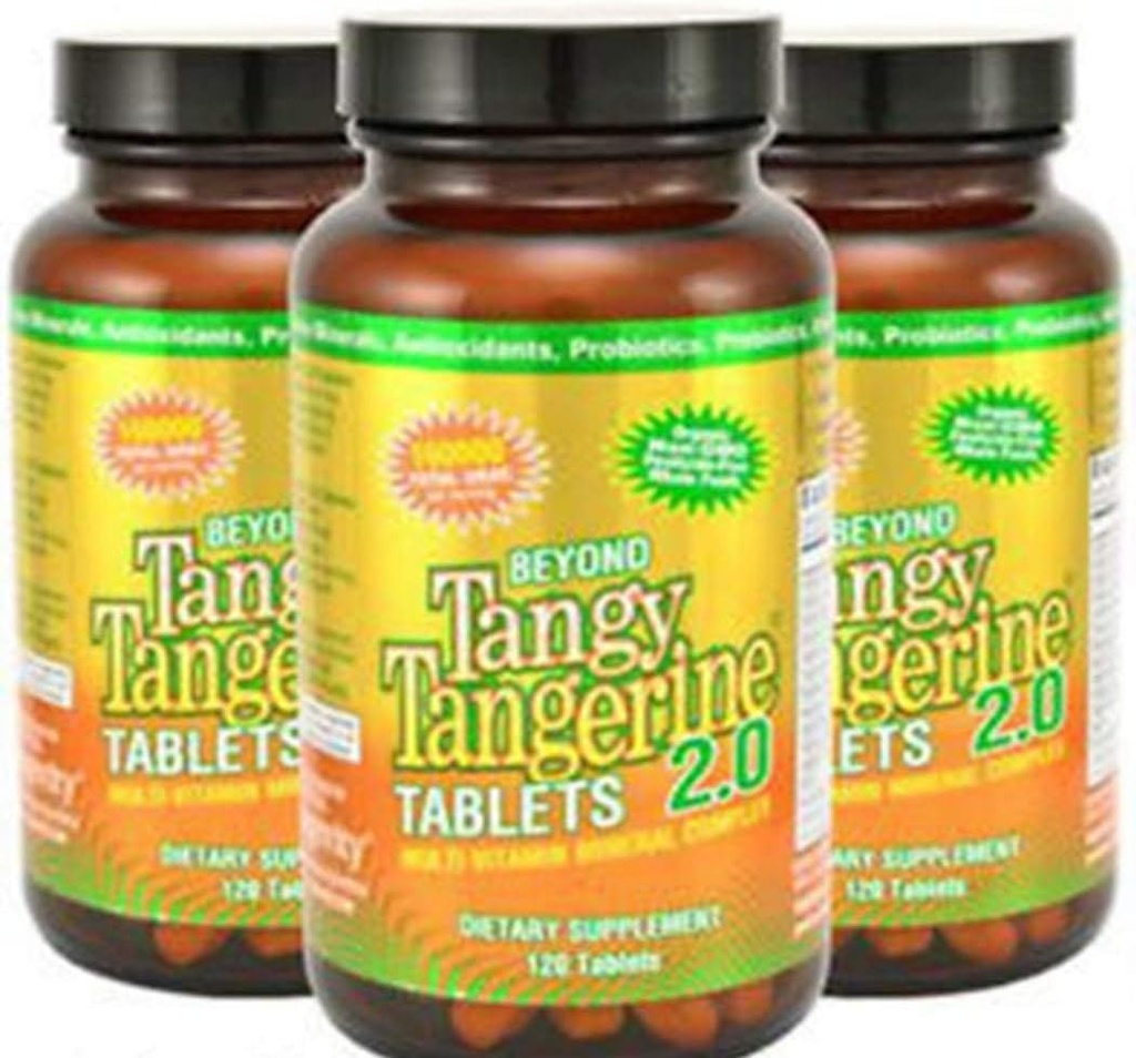 Youngevity Beyond Tangy Tangerine 2.0 Multi- Vitamin & Mineral Complex - Made with Natural & Whole Foods Agree124; 160,000 ORAC Agree124; 120 Tablet - 3- Pack
