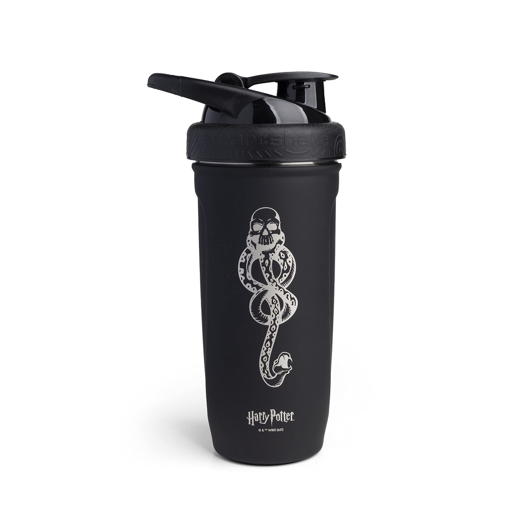 Smartshake Reforce nerezové oceli Harry Potter Dark Mark Logo láhev (900 ml / 30 oz) CLAS124; Light Weight Resistance Sports Shaker Lahvička s měkkým Lid CLAS124; Leakproof, BPA zdarma & DEHP zdarma