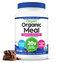 Orgain Organic Vegan Strava Náhradní protein Powder, krémová čokoláda Fudge - 20g Plant Based Protein, Gluten Free, mléčná zdarma, laktóza zdarma, Soy Free, No Sugar Added, For Smoothies & Shakes - 2.03lb