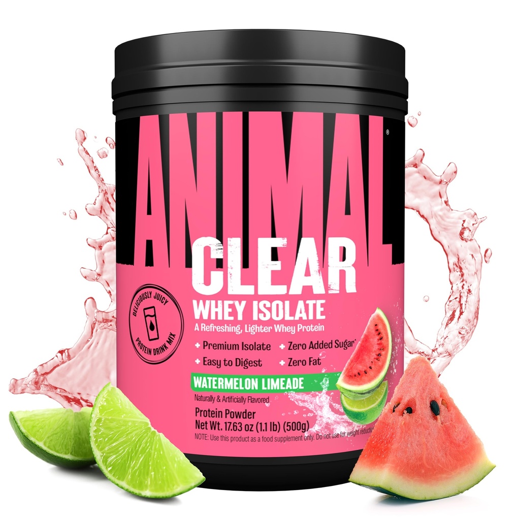 Clear syrovátka izolát protein Powder - snadno se hrabat a mix, 5g BCAA, lahodně šťavnaté, osvěžení kdykoliv drink pro muže a ženy, Meloun Limeade 500g (20 Služeb)