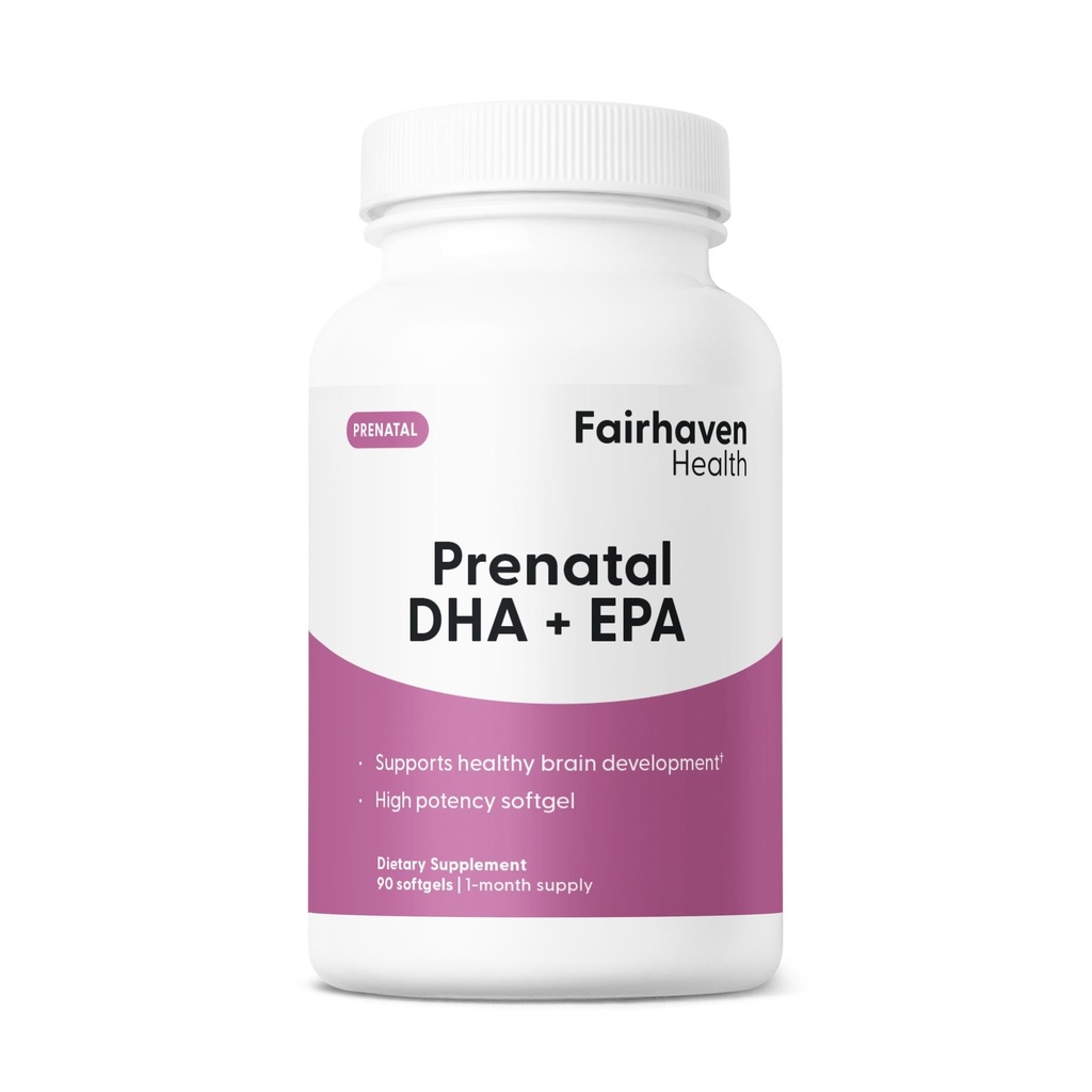 Fairhaven zdraví Peapod Prenatal DHA doplňky 124; Premium islandský rybí olej dodatek pro zdravé těhotenství 124; EPA DHA Omega 3 dodatek pro mozek, oko, rozvoj srdce 124; Citrus 124; 90 Softgels