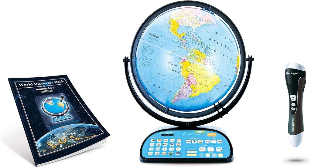 Replogle Globe pro děti Interaktivní 12 Inch Talking World Globe se stojánkem, učení Vzdělávací Toy4Kids pro učebny Děti věku 4-8 & Decor