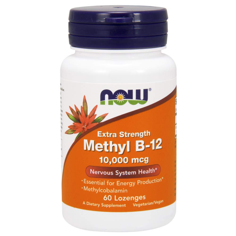 Nyní potraviny methyl B-12 10000 mcg, 60 Lozengů (balení po 2)