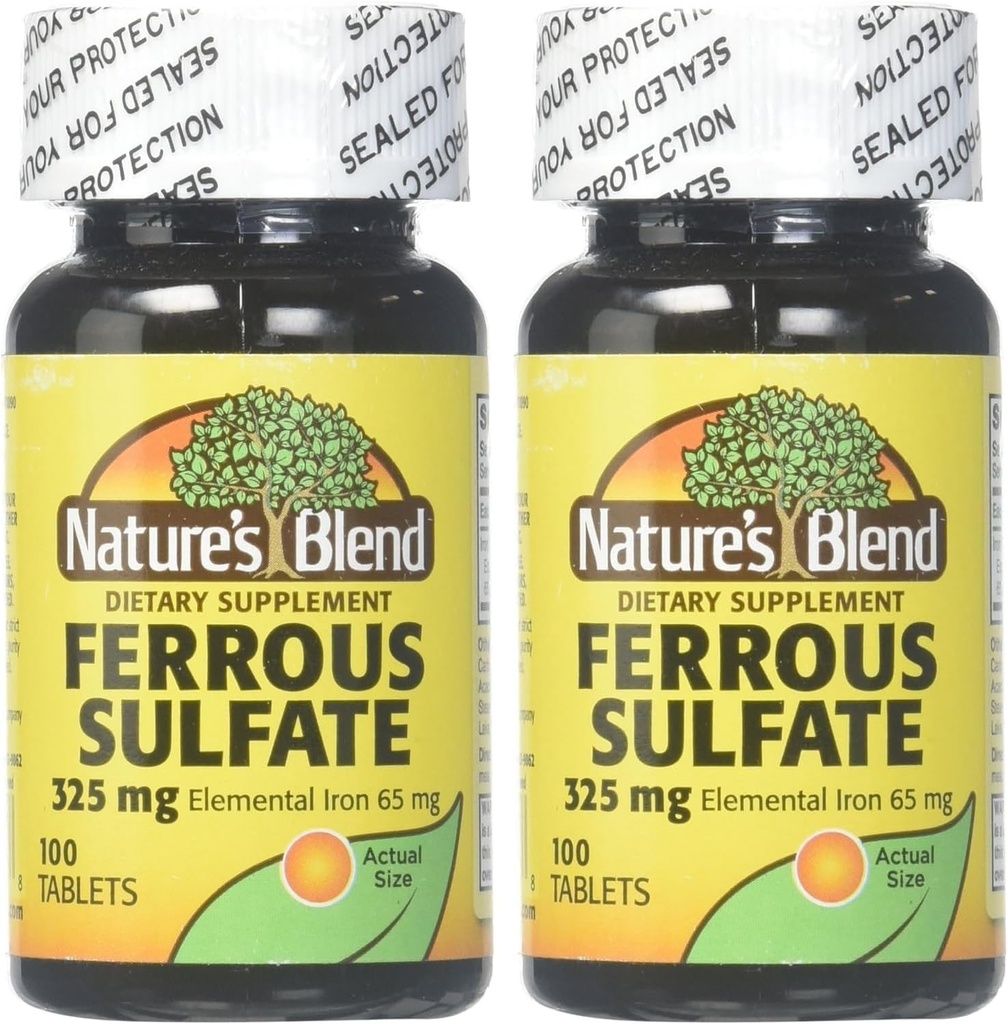 Přírodní směs železitý sulfát 325mg BPK, tříděný, tablety, 100 Počet, balení po 2