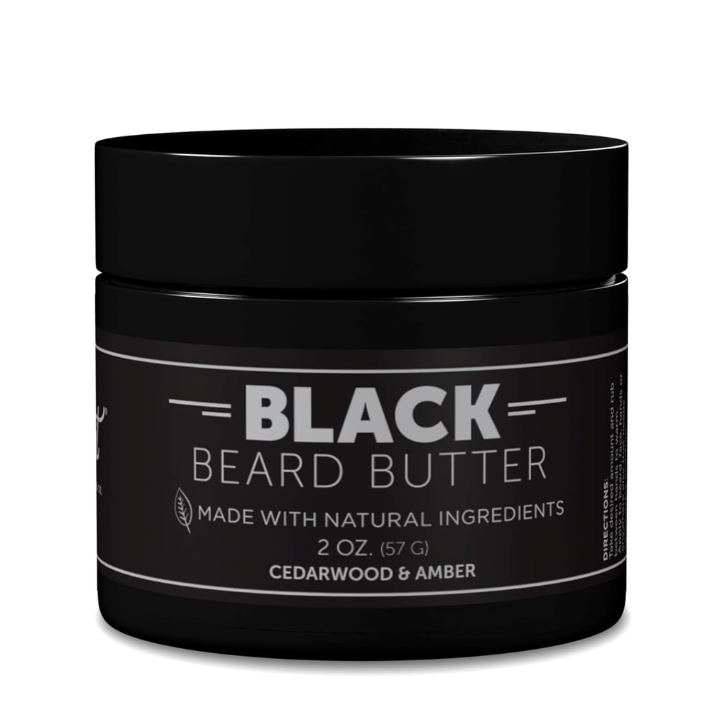Detroit Grooming Co. Beard Butter for Men? 124; Softens, Thickens & Hydrates with Safflower Oil & Shea Butter? 124; Black Scent, 2oz