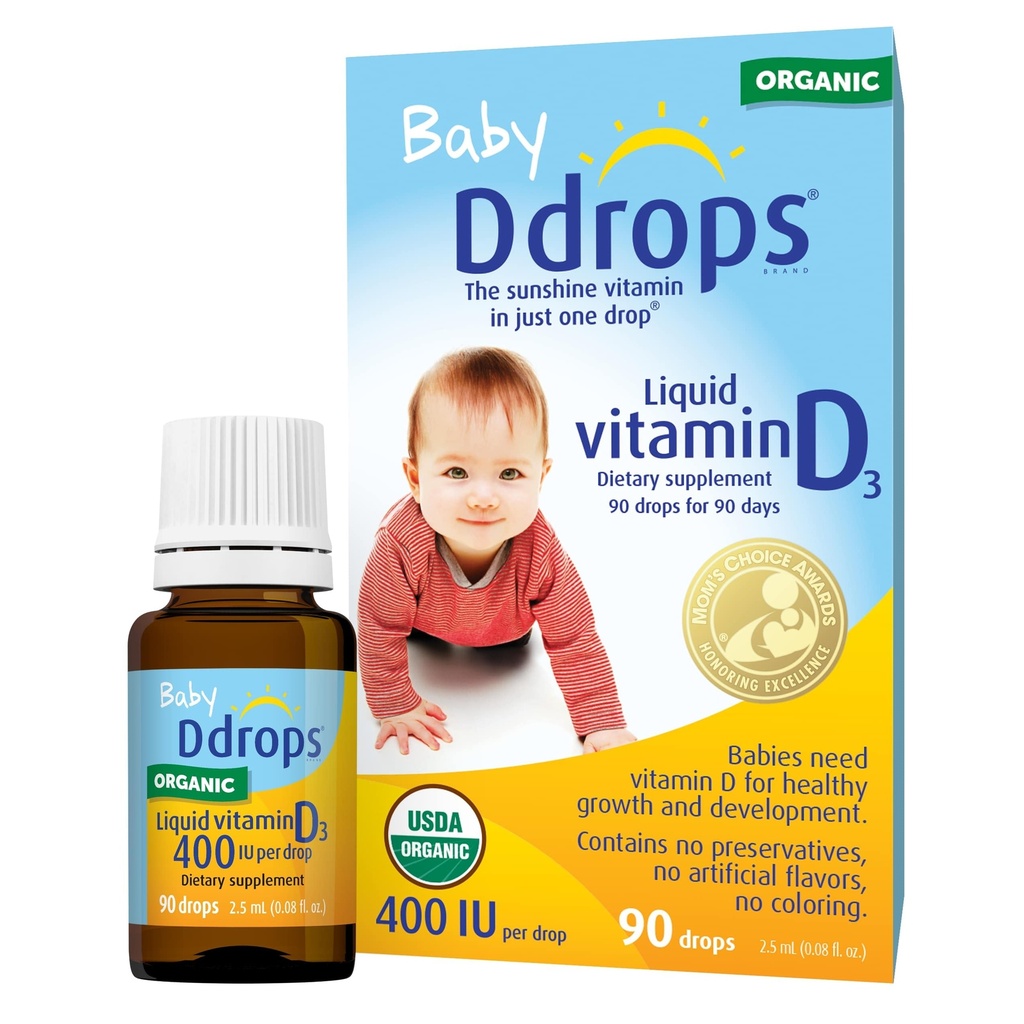 Ddrops Baby 400 IU Drops, balení po 2 ks