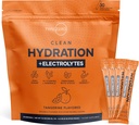Typ nula Čistá Hydratace + Electrolytes Drink Mix (30 Jednorázové-Serving Packets) - Advanced Hydration for any occasion (Tangerine)