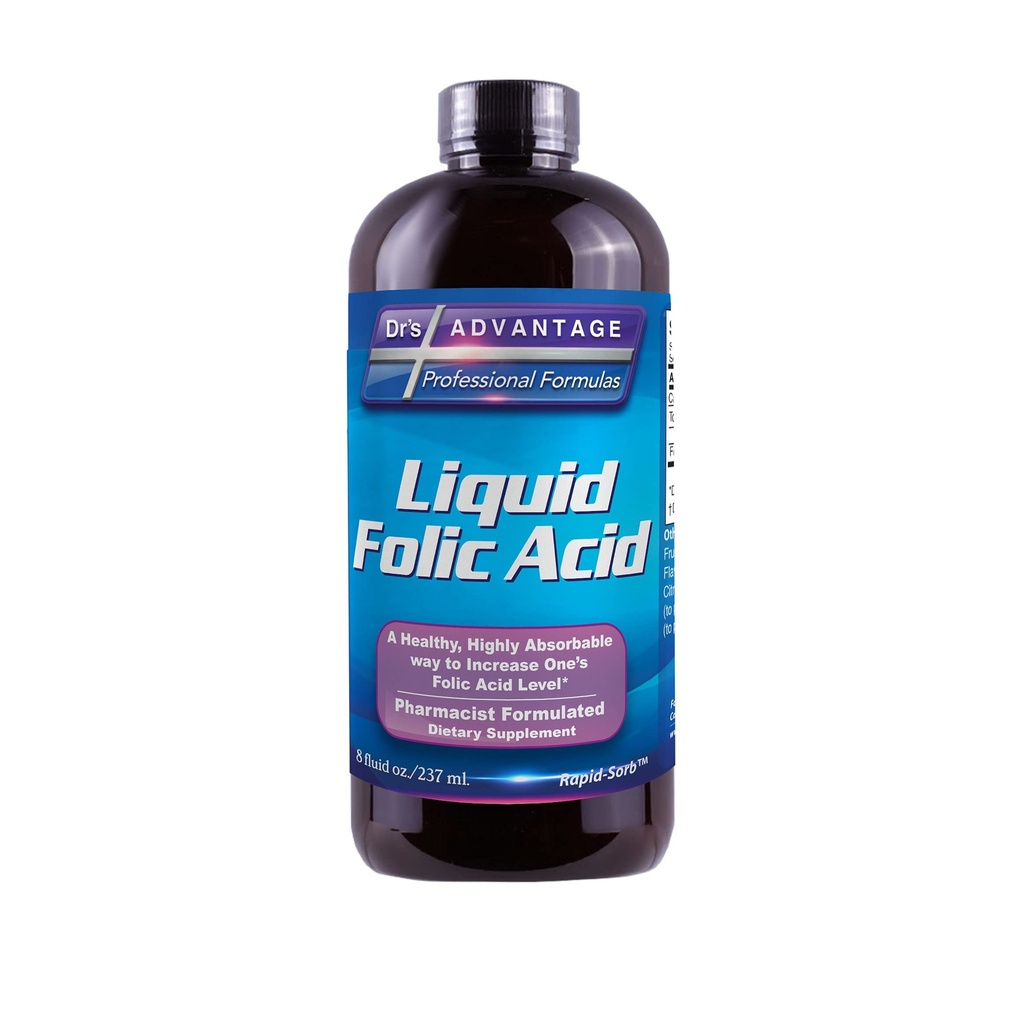 Tekutá kyselina listová 800 MCG, 8 oz.