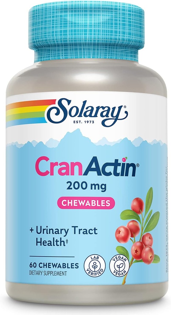 SOLARAY Cranactin 200 mg žvýkací tablety