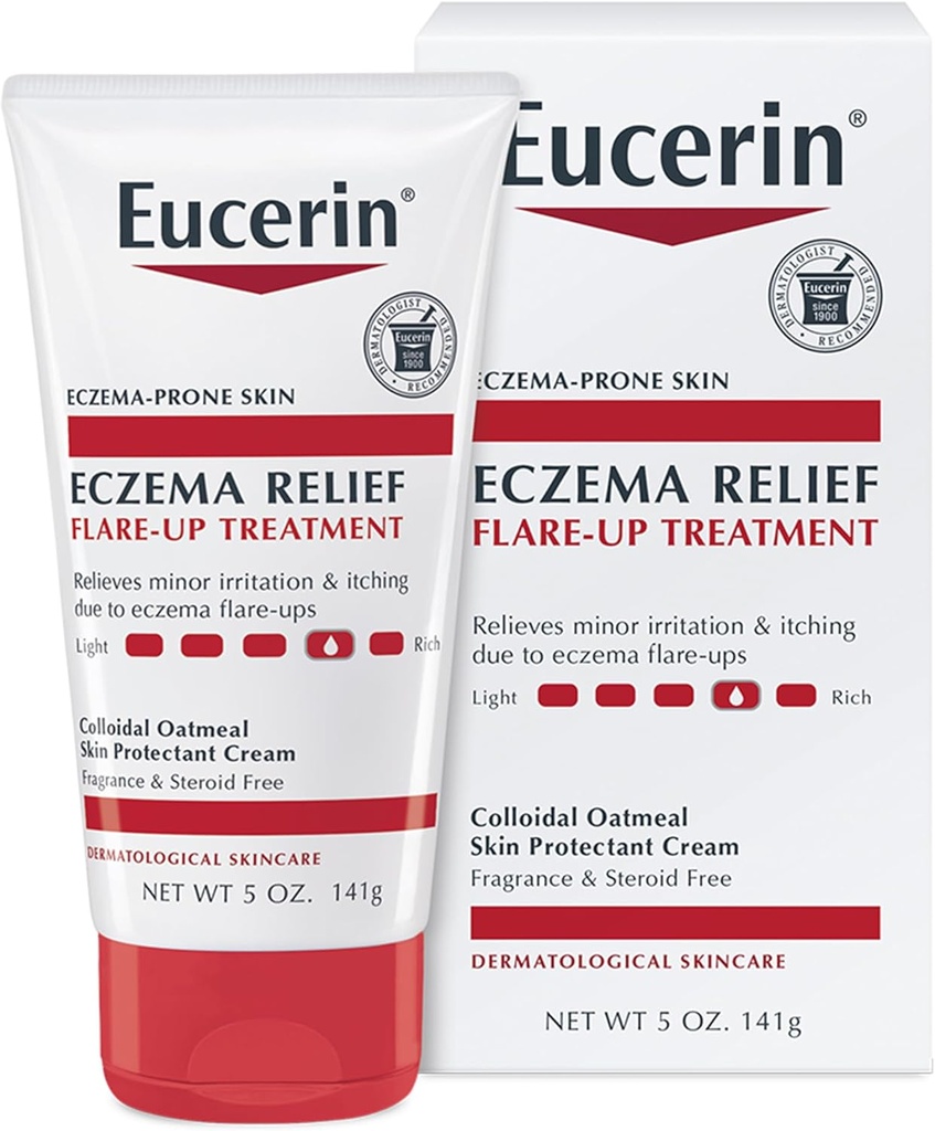 Eucerin Eczema Relief Flare- up Léčba - Poskytuje okamžitou pomoc pro Eczema- Prone Skin - 5 oz. Trubka