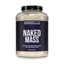 NAKED Vanilla Mass - Všechny přírodní Vanilla hmotnost Gainer Protein Powder - 8lb Bulk, GMO zdarma, gluten zdarma & Soy zdarma, žádné umělé přísady - 1,260 kalorií - 11 Služeb