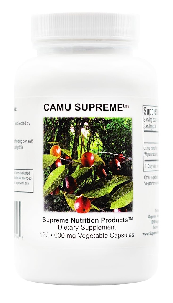 Nejvyšší nutriční Camu Supreme, 120 Čisté Camu Camu Ovocné Vegetariánské kapsle