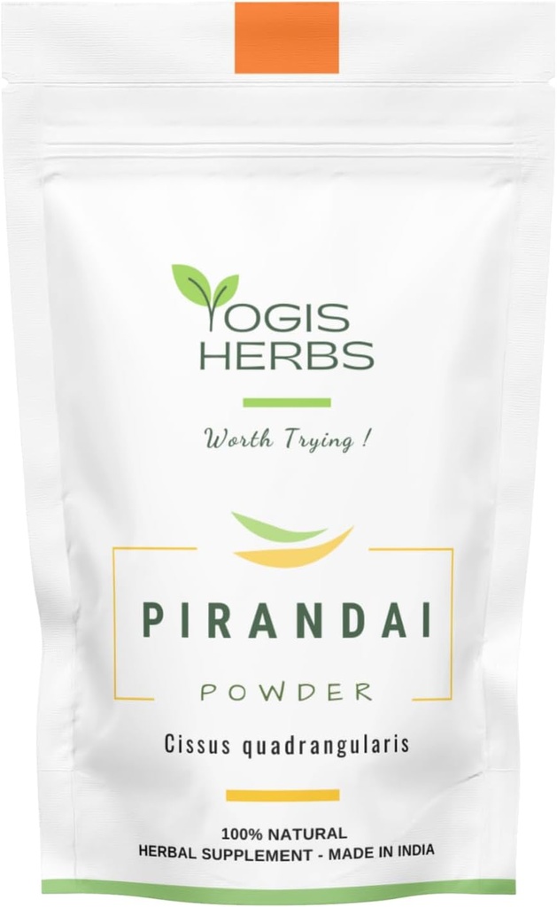 YOGIS HERBS Pirandai Powder (Cisses quadrangularis) - Bylinný doplněk (3.5 Ounce)