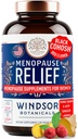 Menopauza Doplňky pro ženy - 5-HTP, Dong Quai, Black Cohosh pro Menopauze Hot Flashes, Night Sweats Relief Support - Womens Pre Meno Premenopauzální Perimenopauza Dodatek - 90 Caps