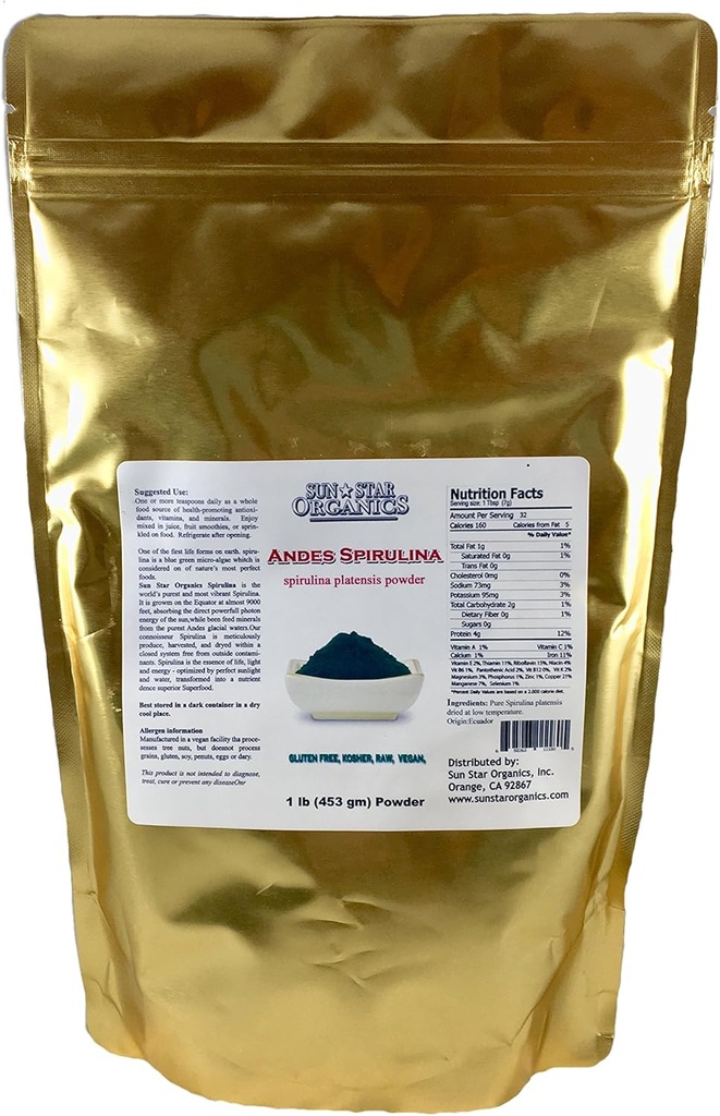 Spirulina - Zelená Superfood - 1 LB Bag