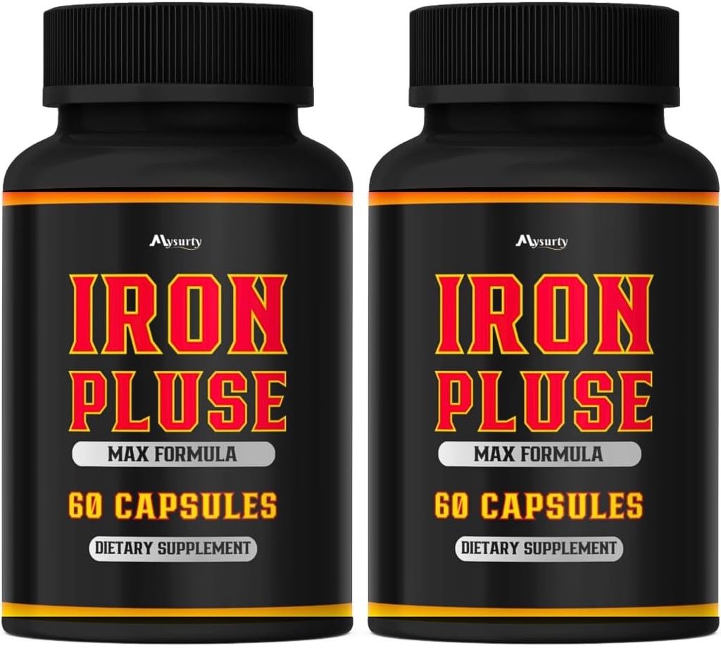 (2 Pack) IronPulse Kapsle Max Formule, IronPulse Max Support Kapsle, IronPulzní pilulky, IronPulzní pilulky, Iron Pulse Support Pills, Balení 2