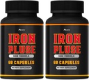 (2 Pack) IronPulse Kapsle Max Formule, IronPulse Max Support Kapsle, IronPulzní pilulky, IronPulzní pilulky, Iron Pulse Support Pills, Balení 2
