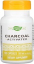 Natures Way Activated Charcoal střevní čistící kapsle, 260 mg - 100 na balení - 3 balení na kase.3