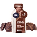 GU Energy Original Sports Nutrition Energy Gel, Vegan, Gluten-Free, 8-Count Tri-Berry a Čokoládový Outrage Flavors s aminokyseliny a elektrolyty