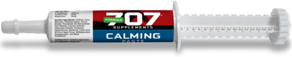 Vzorec 707 Kalming Equine Paste, 2 Servings - Fast- acting L-Tryptofan podporuje klid a soustředění pro nervózní koně